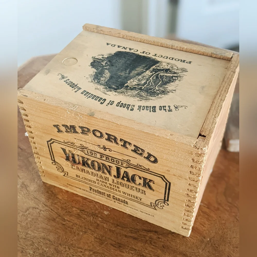 Yukon Jack Wooden Box Product Of Canada